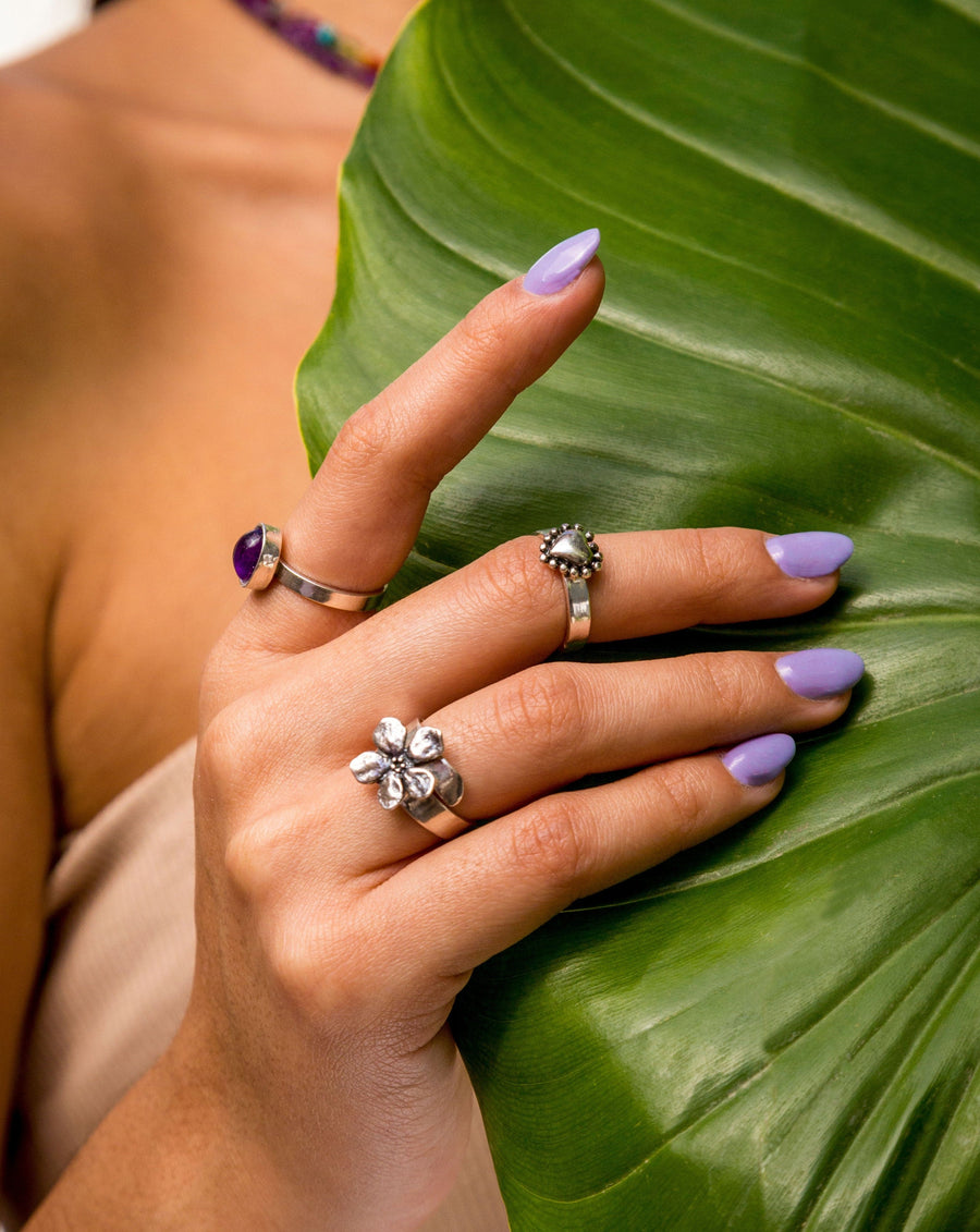 Anillo Corazón con Puntos Alrededor Gabriela Sánchez Anillo