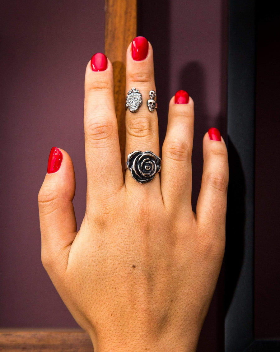 Anillo Tres Calacas Gabriela Sánchez Anillo