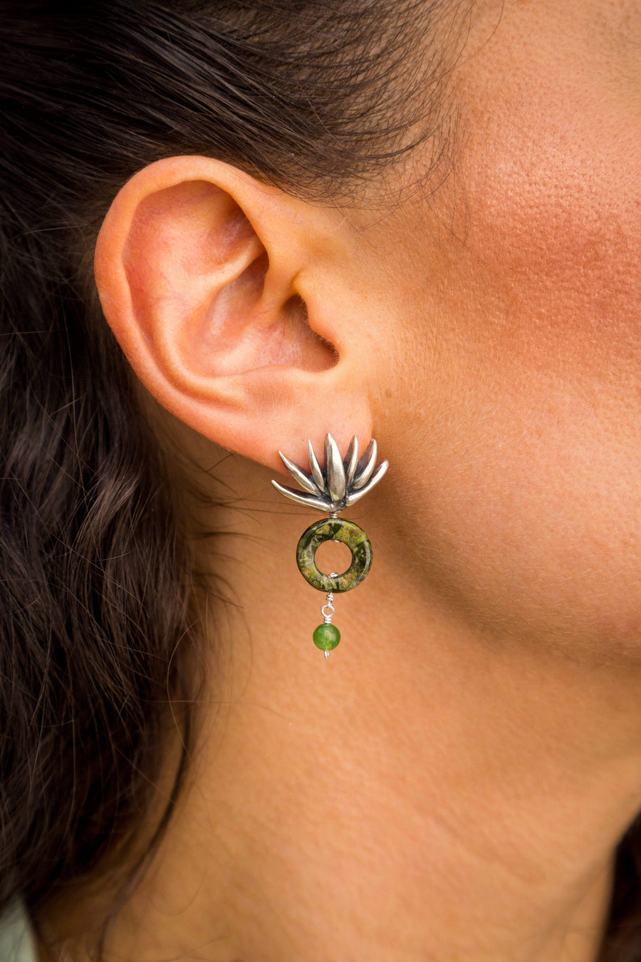 Aretes Agave y Jaspe Gabriela Sánchez Aretes