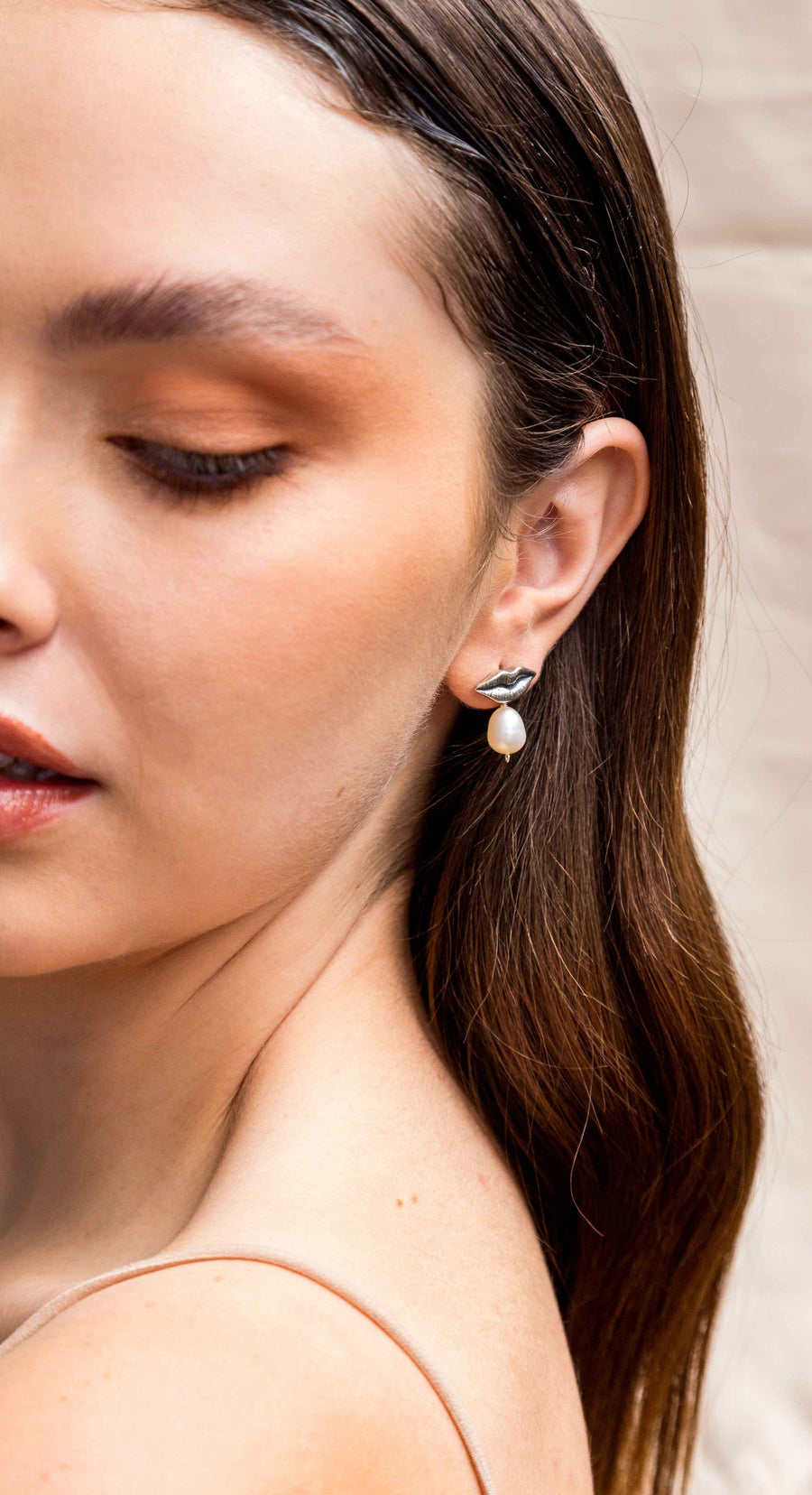 Aretes Boca Perla Gabriela Sánchez Aretes
