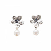 Aretes Flor Cerezo Perla