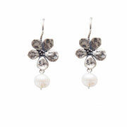 Aretes Flor Cerezo Perla