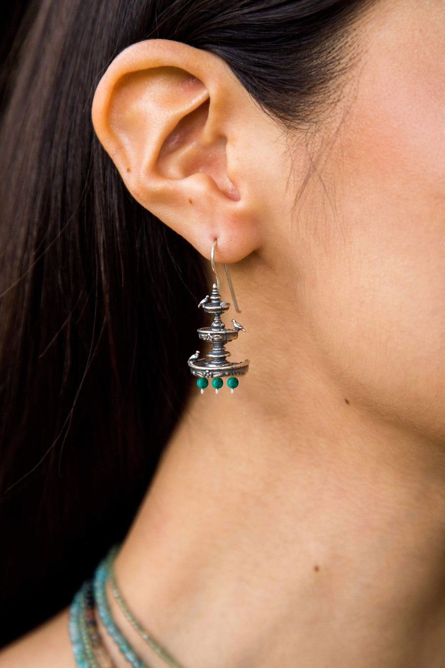 Aretes Fuente Turquesa Gabriela Sánchez Aretes