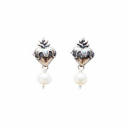 Aretes Sagrado Corazón Y Gema