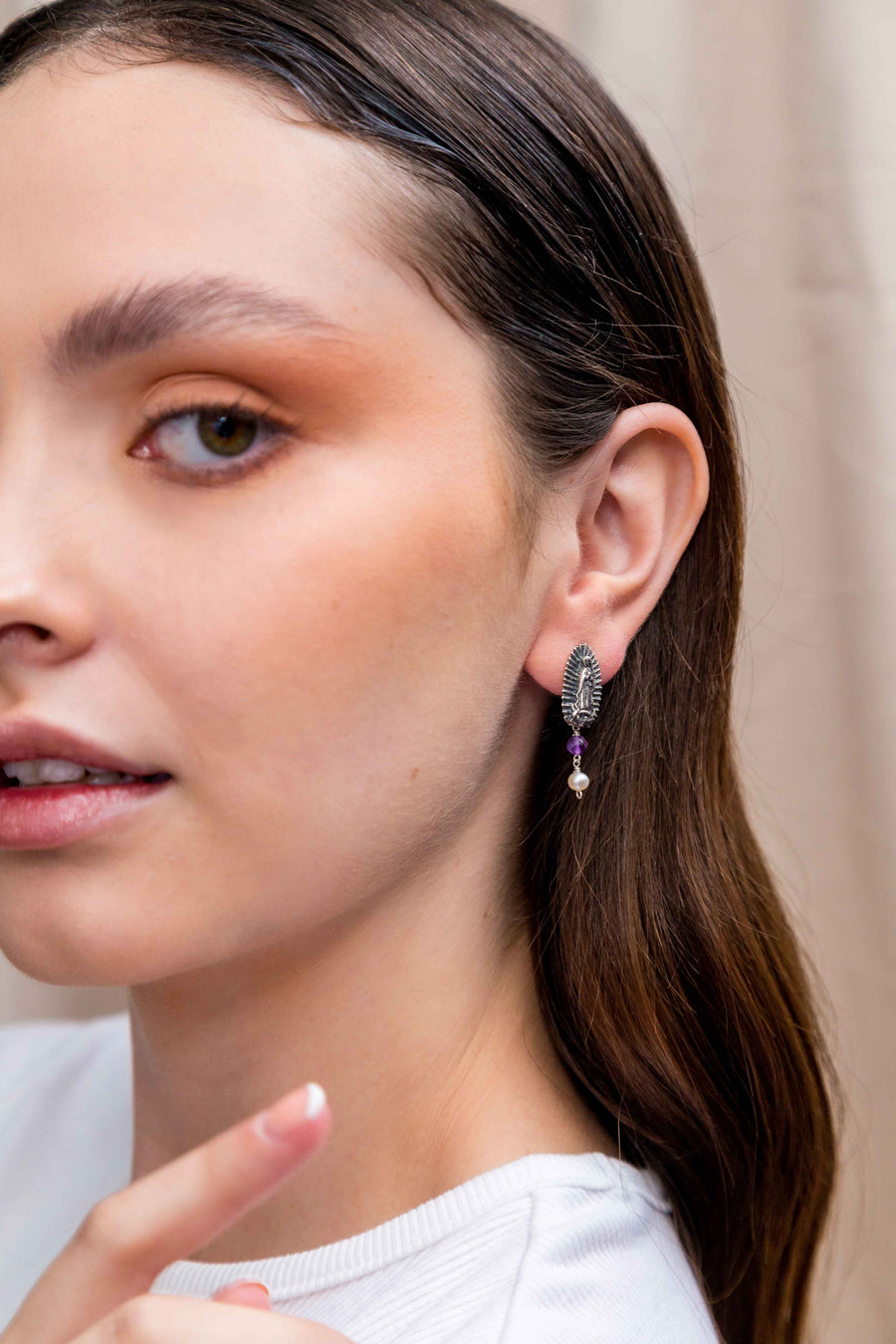Aretes Virgen De Guadalupe