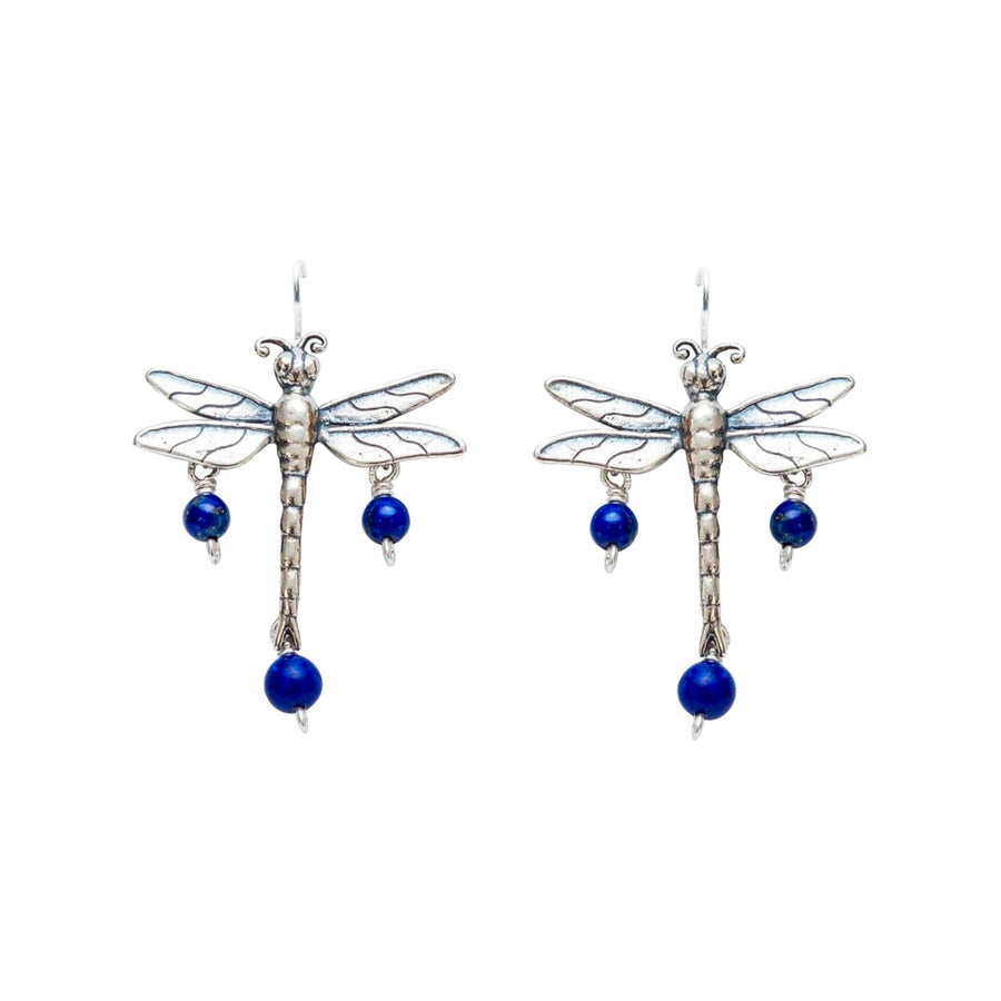 Aretes Libélula Con Gema