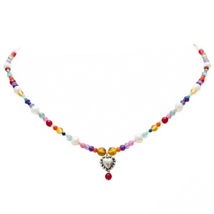Collar Corazón Confeti