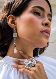 Anillo Corazón Bordado Gabriela Sánchez Anillo