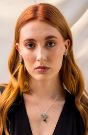 Aretes Agave Malaquita Gabriela Sánchez Aretes