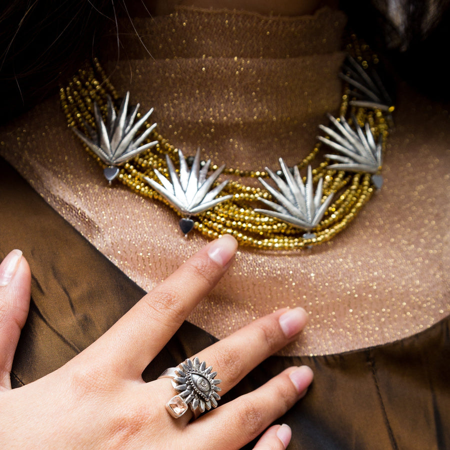 Collar Sueño Dorado de Agaves 22NAV009 Collar