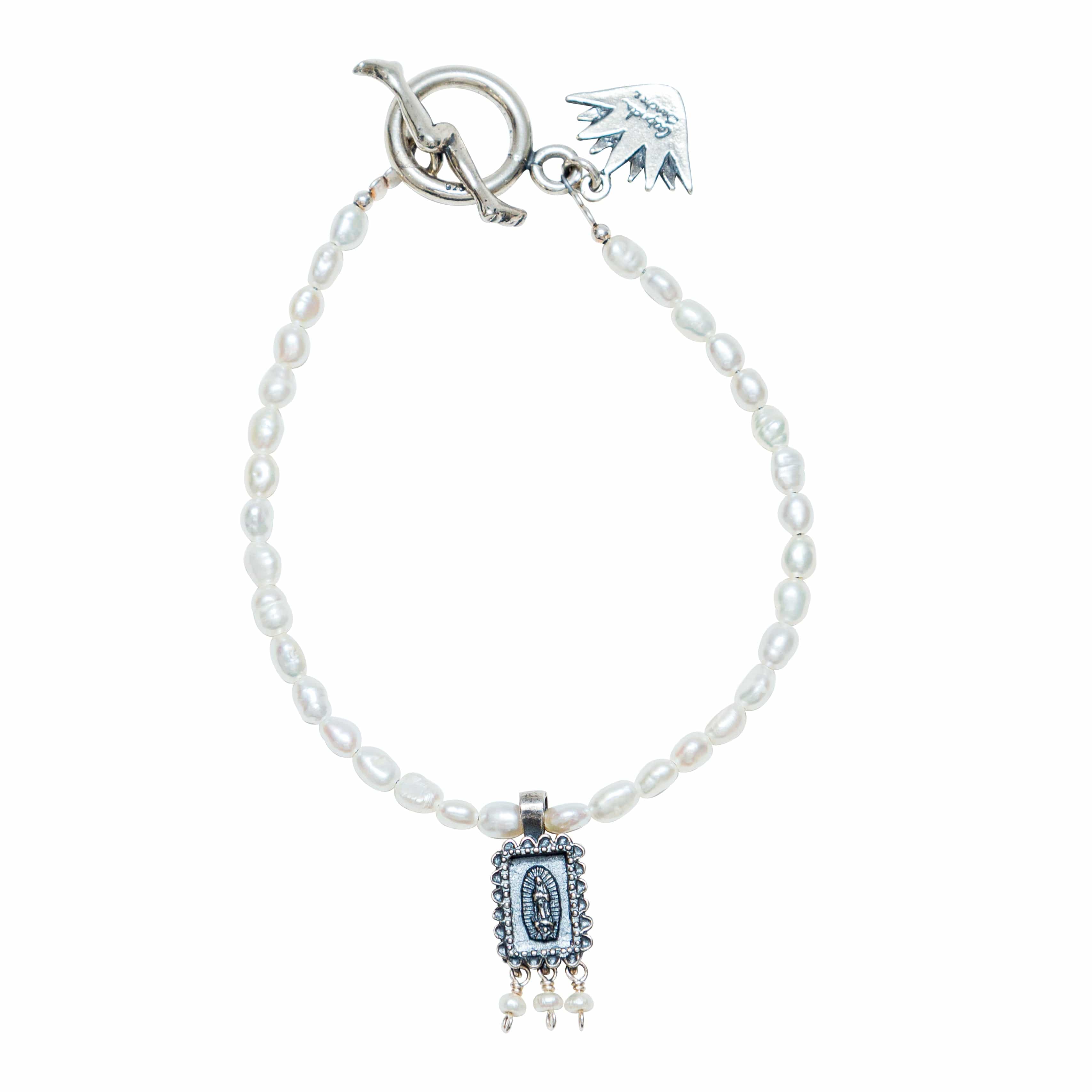 Pulsera Milagrito Virgen y Perla VI001 Pulsera