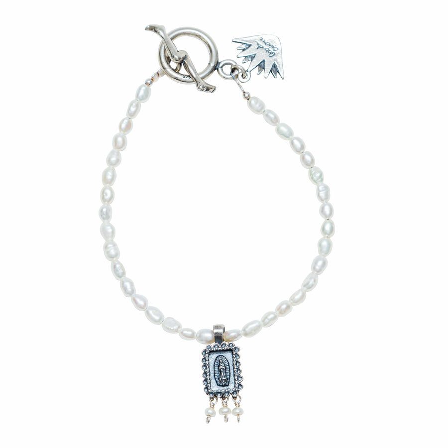 Pulsera Milagrito Virgen y Perla VI001 Pulsera