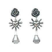 Aretes Amor entre Rosas