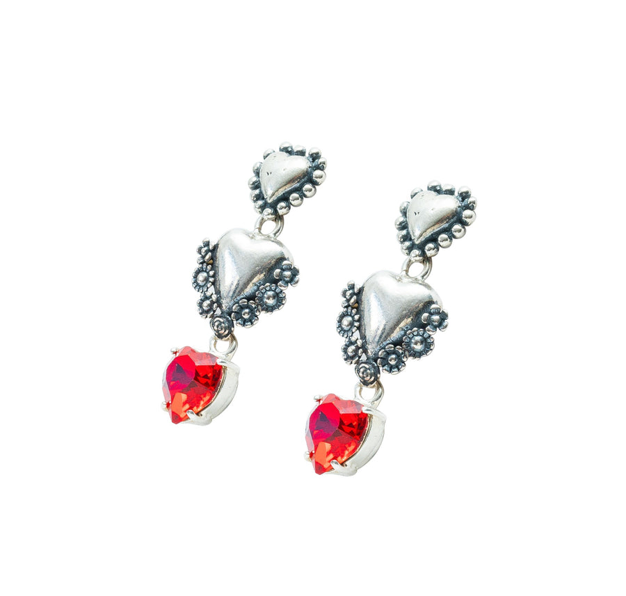 Aretes Beso Carmesí