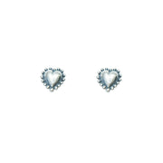 Aretes Mini Corazón Puntos