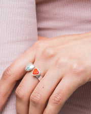 Anillo Corazón de Coral