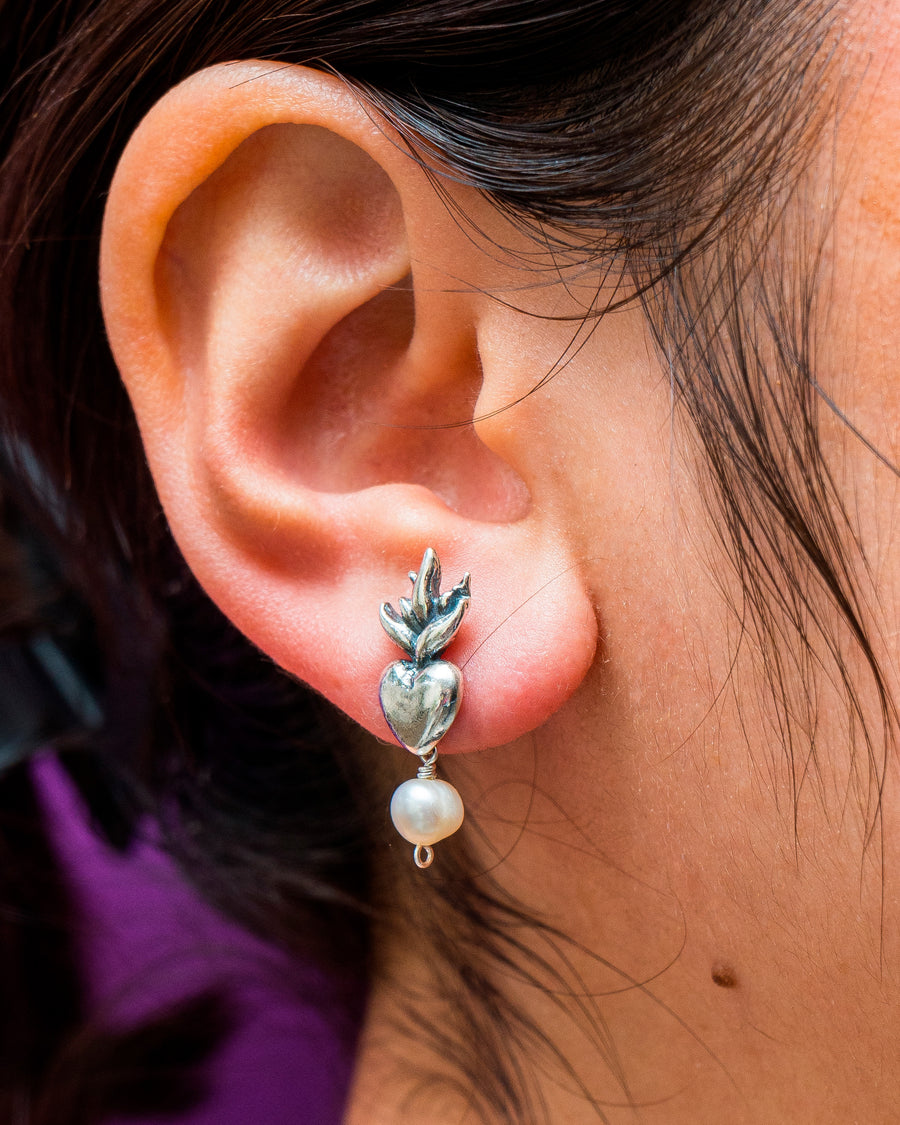 Aretes Fuego Aperlado