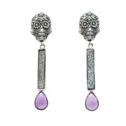 Aretes Calavera de Terciopelo