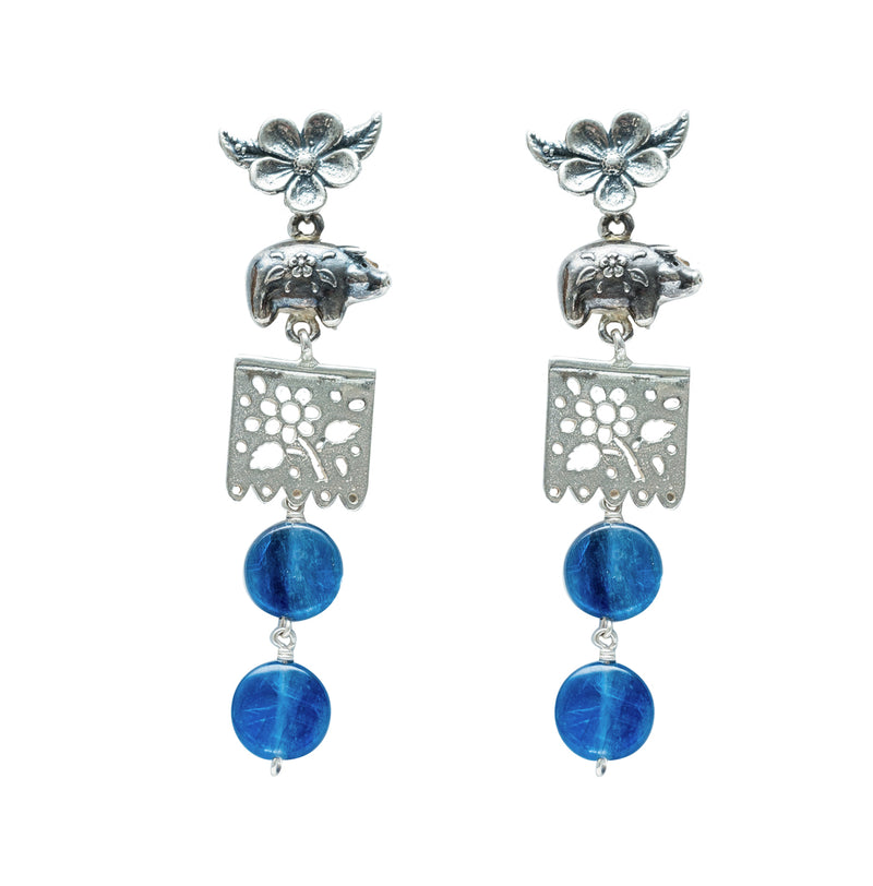 Aretes Flores en mi Alcancía