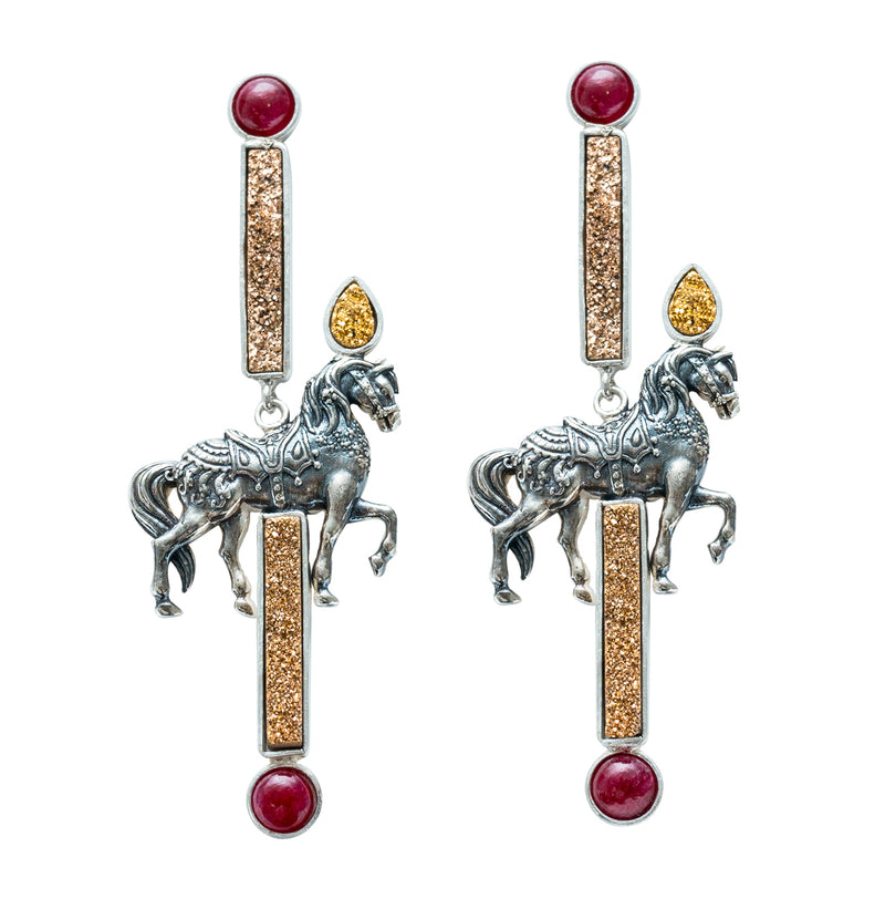 Aretes Carrusel Dorado