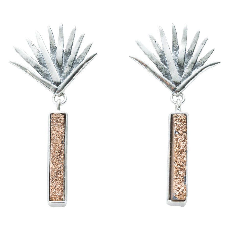 Aretes Agave Dorado