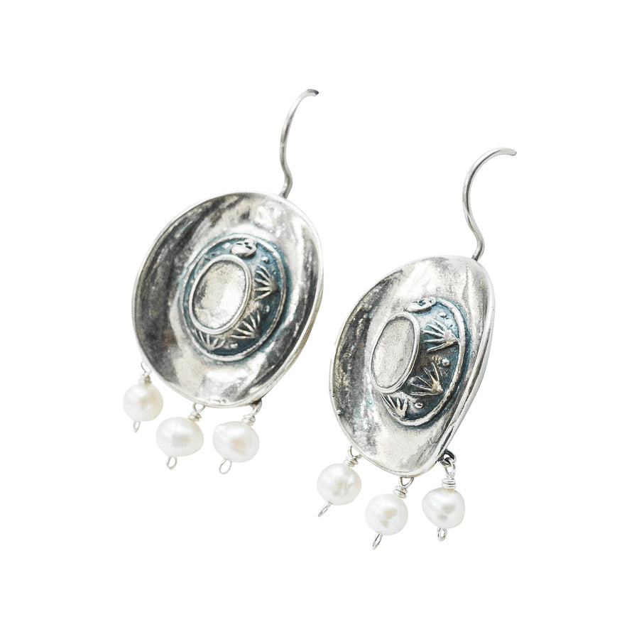 Aretes Texana con Perlas