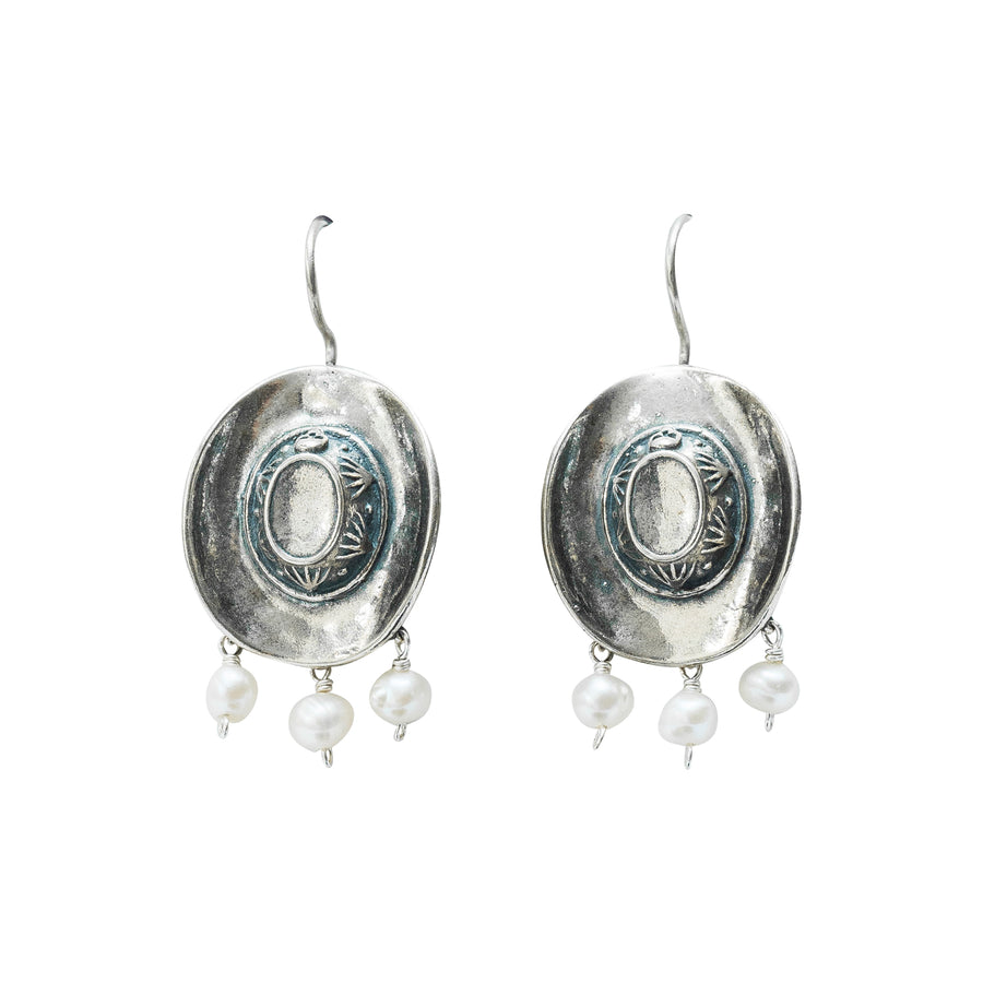 Aretes Texana con Perlas