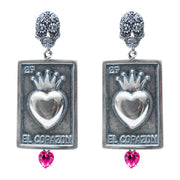 Aretes Rosa Calavera