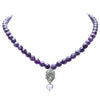 Collar Calavera y Amatista