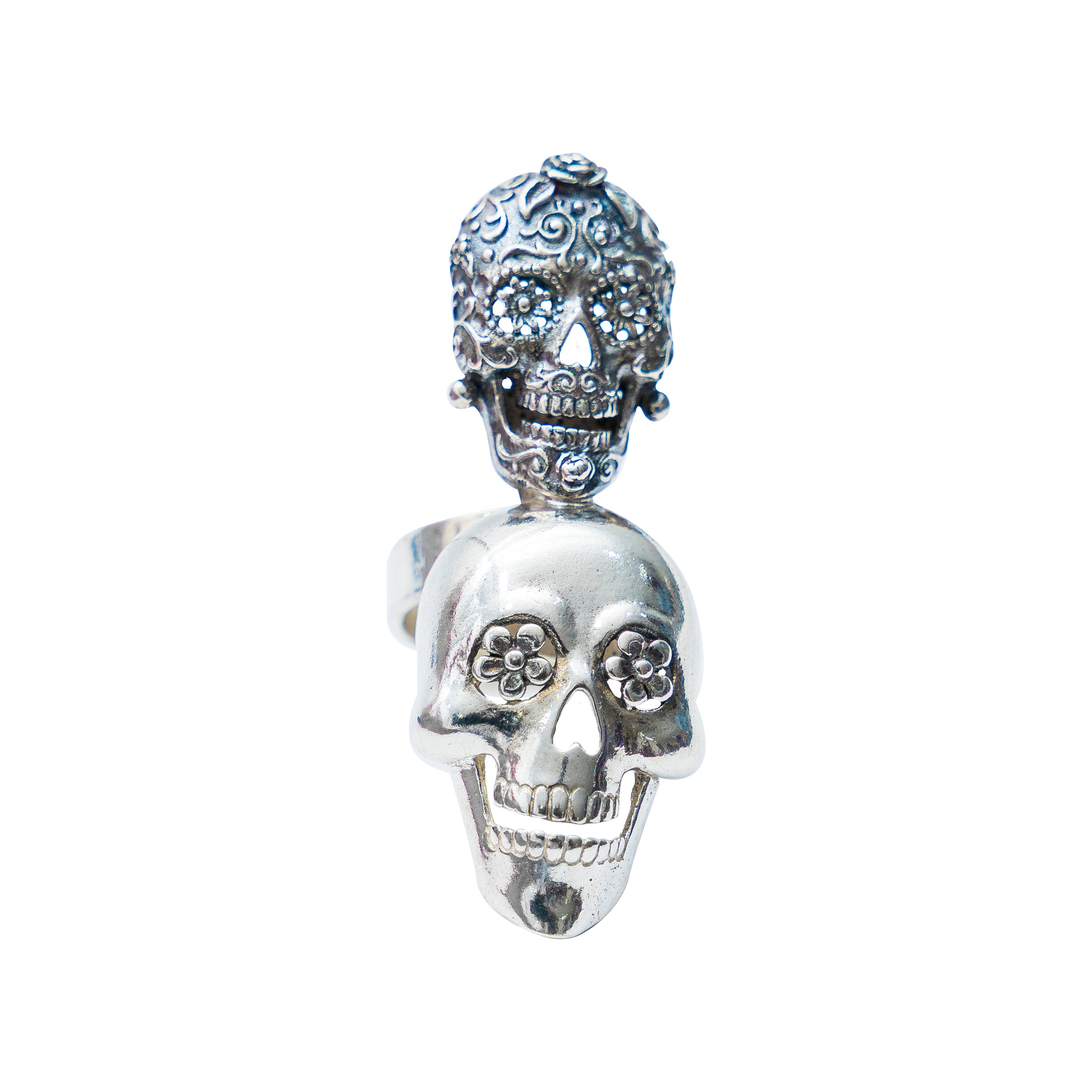 Anillo Calaveritas de Flor
