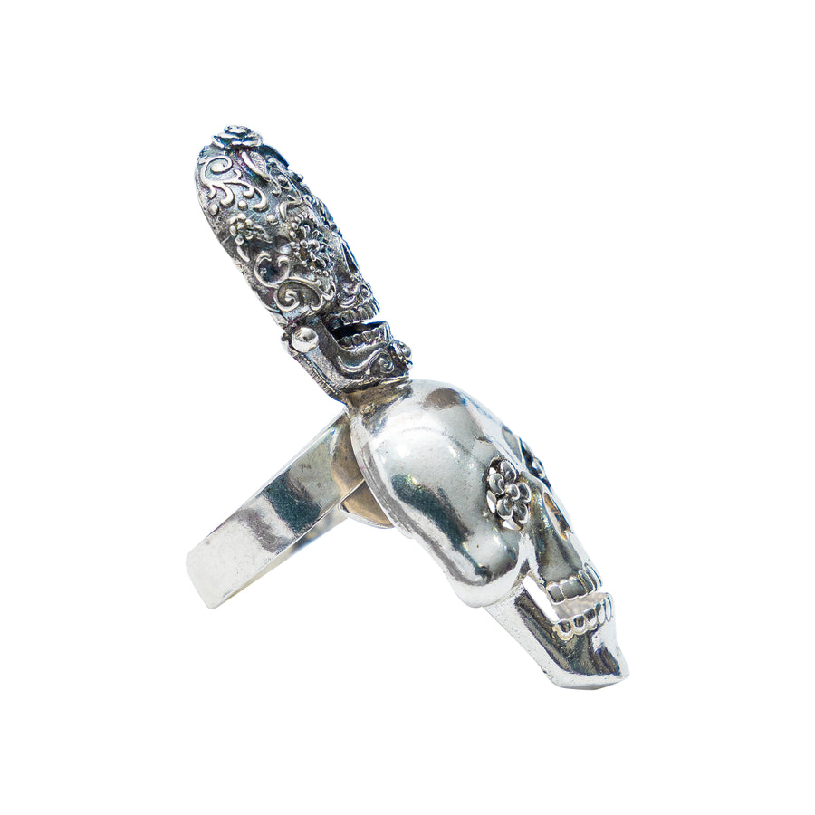 Anillo Calaveritas de Flor