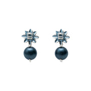 Aretes Quetzalcóatl Obsidiana