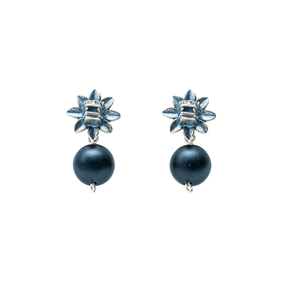 Aretes Quetzalcóatl Obsidiana