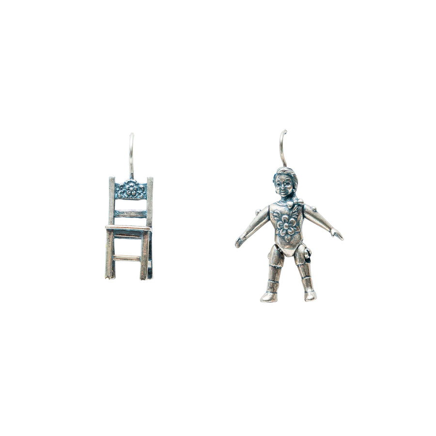 Aretes Corazón de Muñeca
