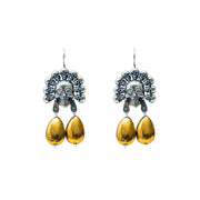 Aretes Granos Dorados