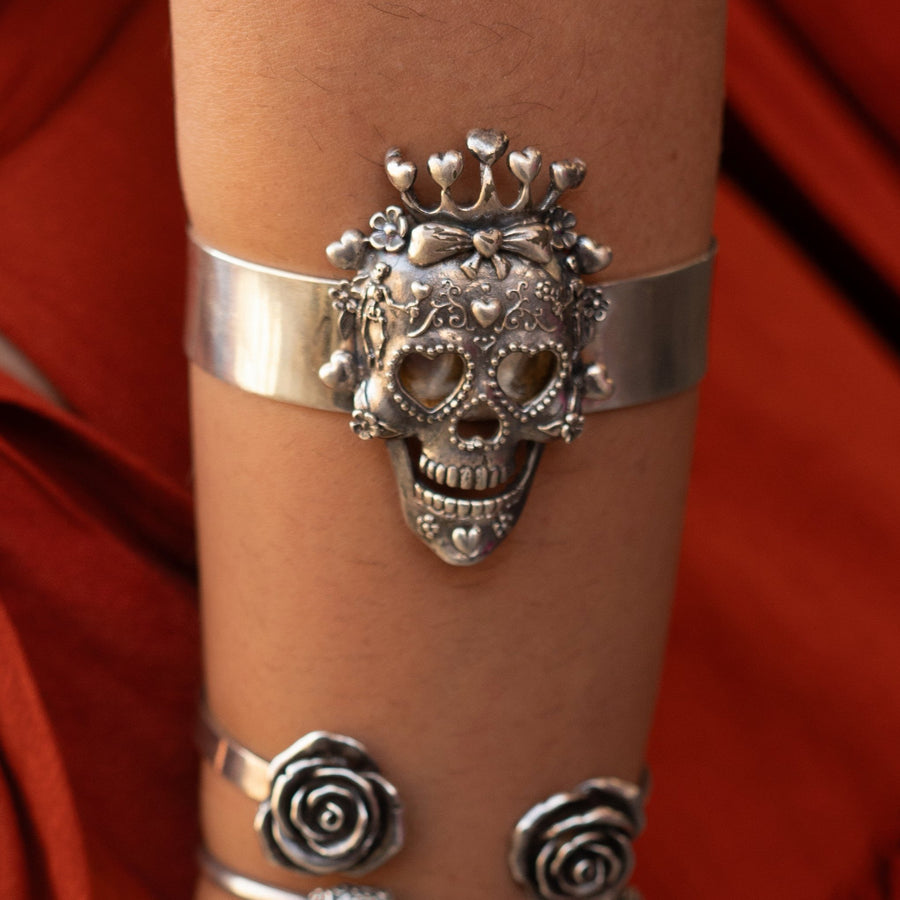 Brazalete Calavera Reina Jazmín