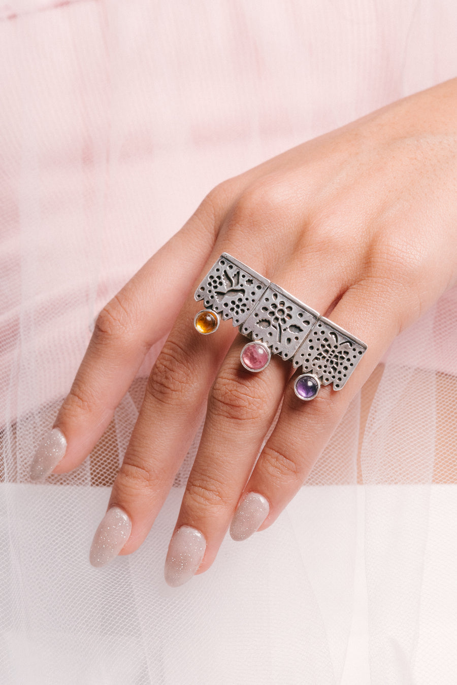 Anillo guirnalda de Papel picado