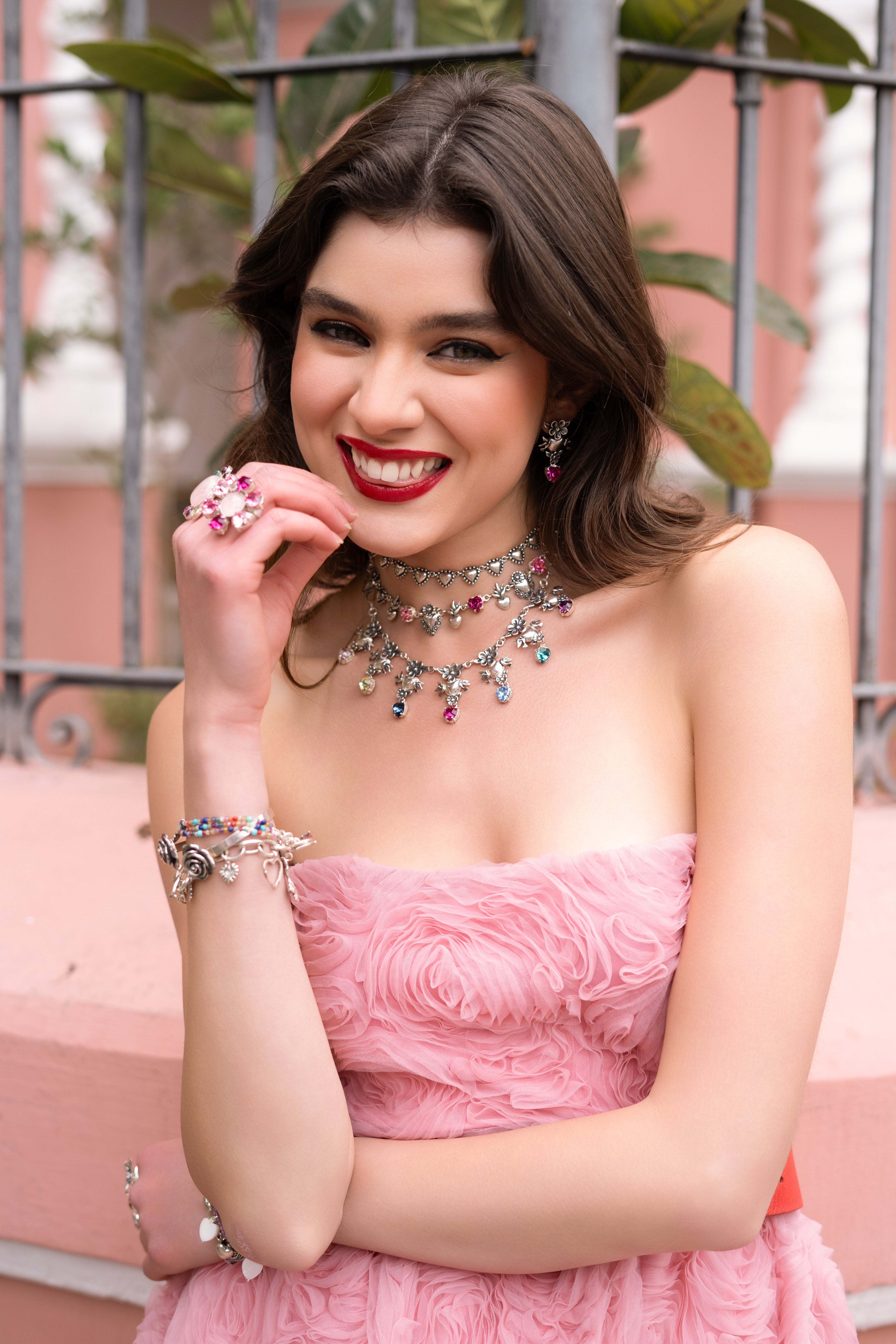 Gargantilla Corazón Rosa