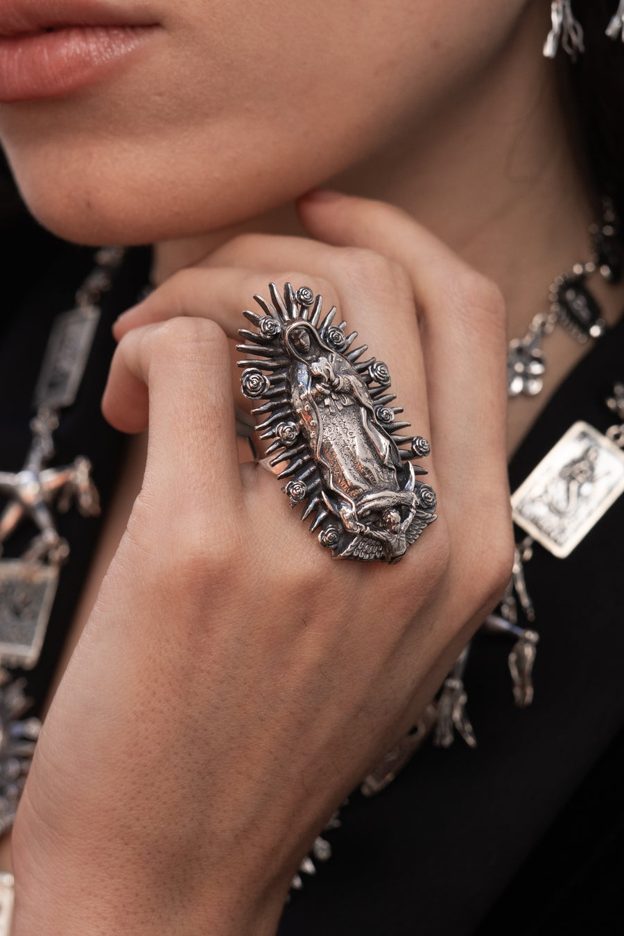 Anillo Virgen de Guadalupe Grande