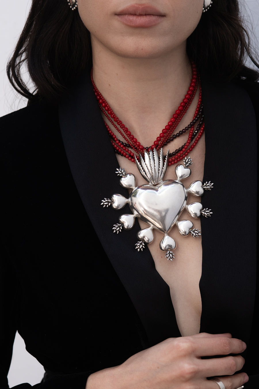 Collar Corazón de Fuego