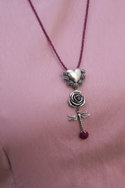 Collar Libélula Corazón