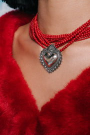 Collar Corazón de Coral