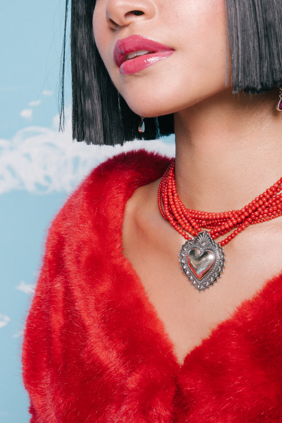 Collar Corazón de Coral