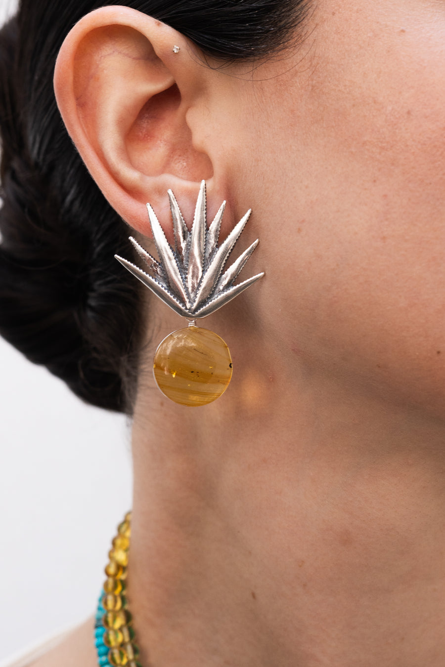 Aretes Agave Dorado