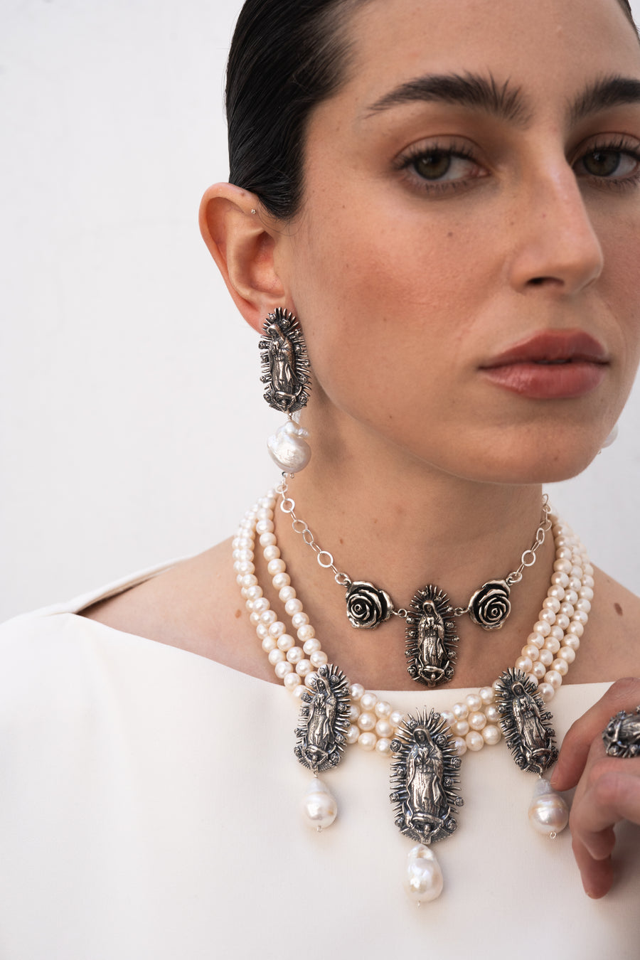 Aretes Bendición Aperlada