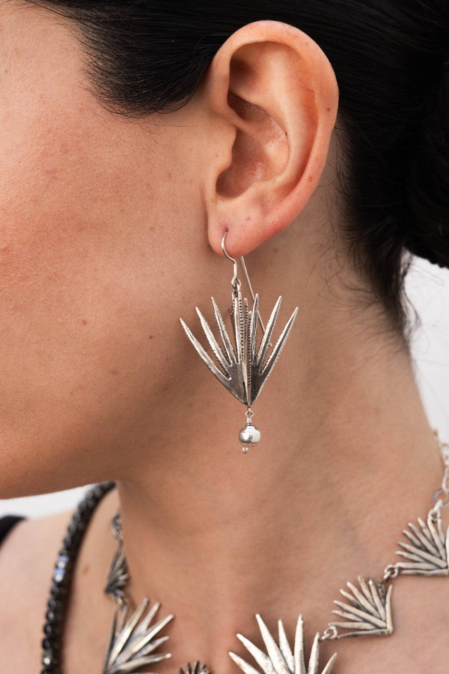 Aretes Agave Plata