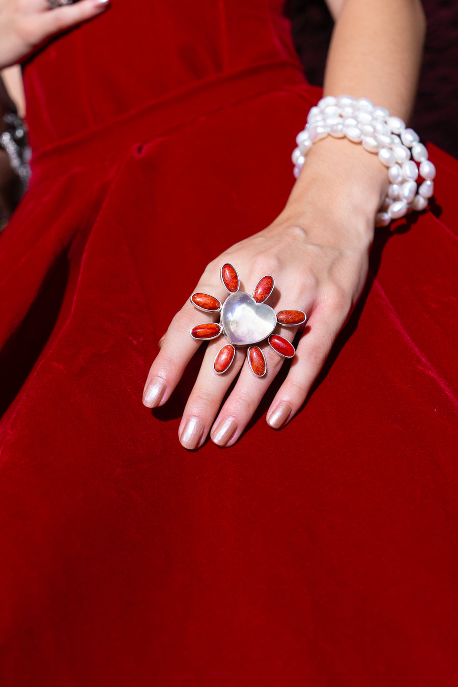 Anillo Tornasol Rojo