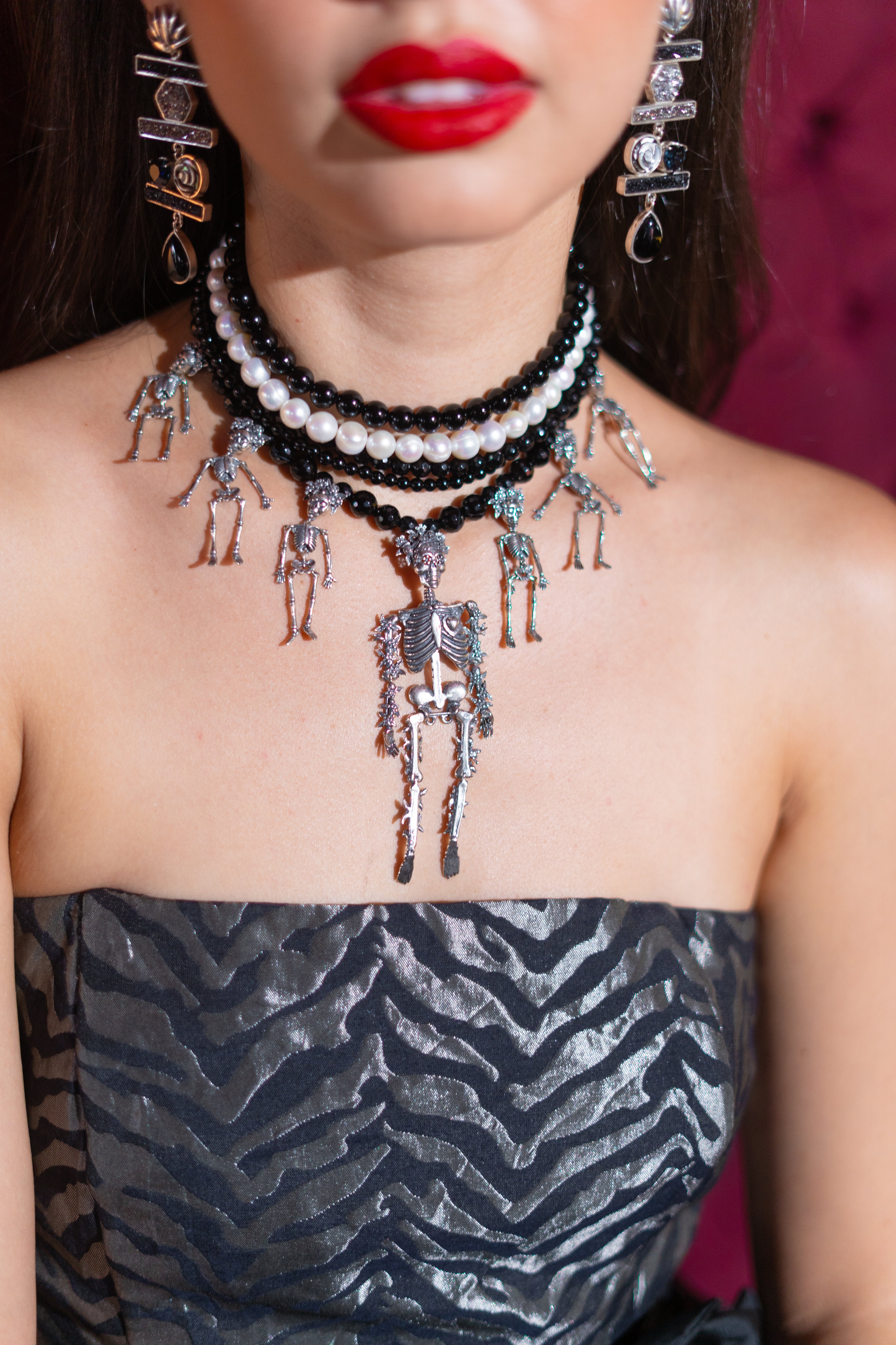 Choker Calavera Bonita