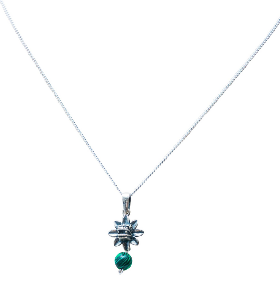 Dije Quetzalcóatl Malaquita