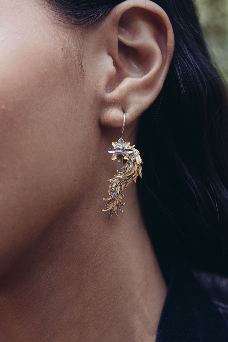 Aretes Quetzalcóatl Dorado